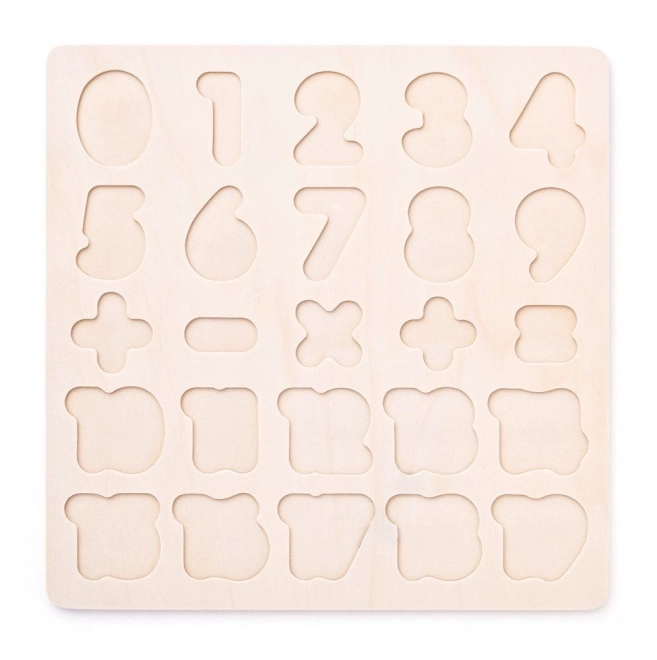 Houten cijferpuzzel