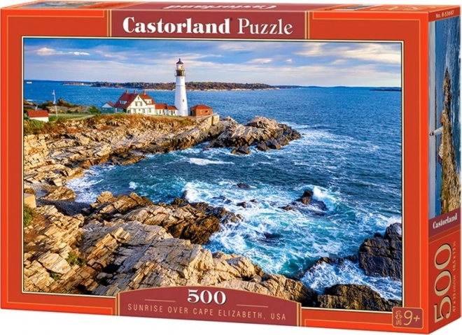 Puzzel 500 stukjes Dageraad boven Cape Elizabeth, VS