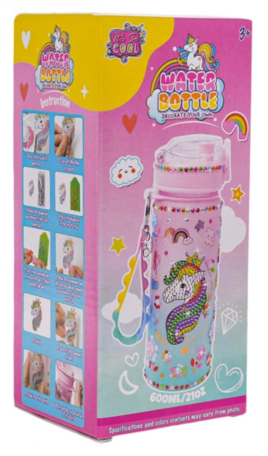 Fles met eenhoorn en accessoires