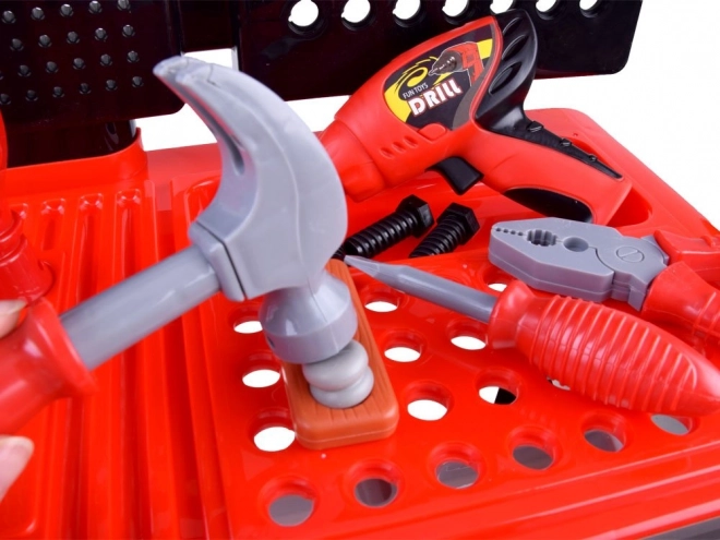 Kinder werkbank met gereedschap