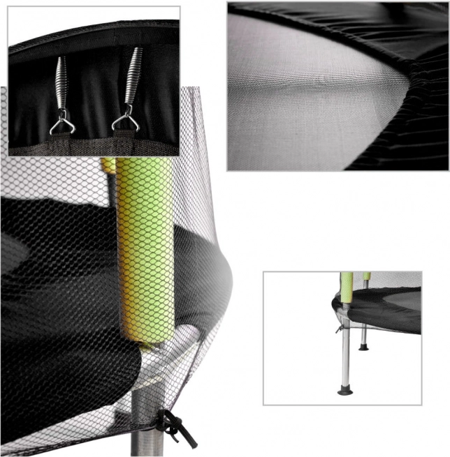 garden trampoline for children with net green 140 cm