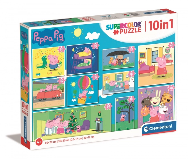 Puzzel Varkentje Peppa 10in1 van Clementoni