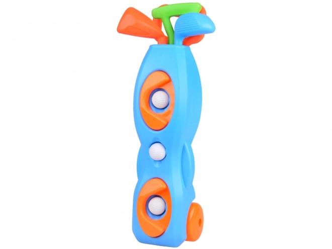 Set voor minigolf met standaard en accessoires