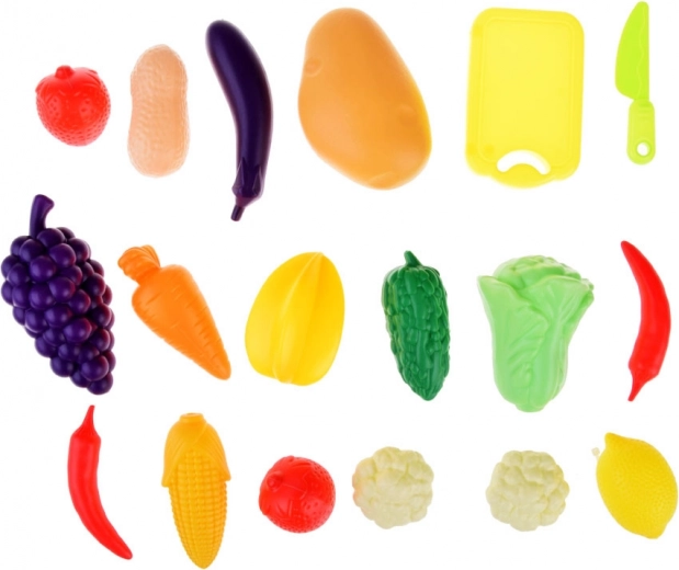 Ensemble varié de fruits et légumes