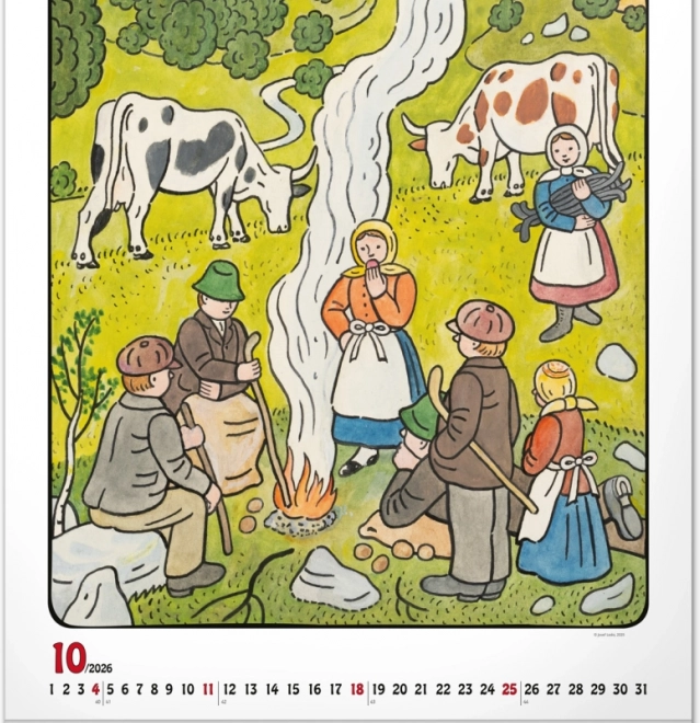 muurkalender Josef Lada 2026