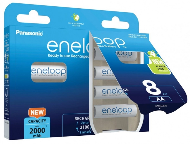 Batterijen Eneloop AA 2000 mAh 8 stuks