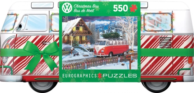 EUROGRAPHICS puzzel in blikje kerstbusje Volkswagen 550 stukjes