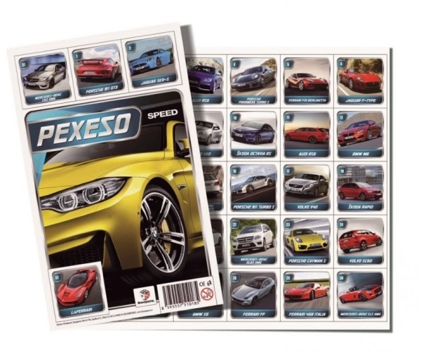 Pexeso Auto's gezelschapsspel 32 paar afbeeldingen