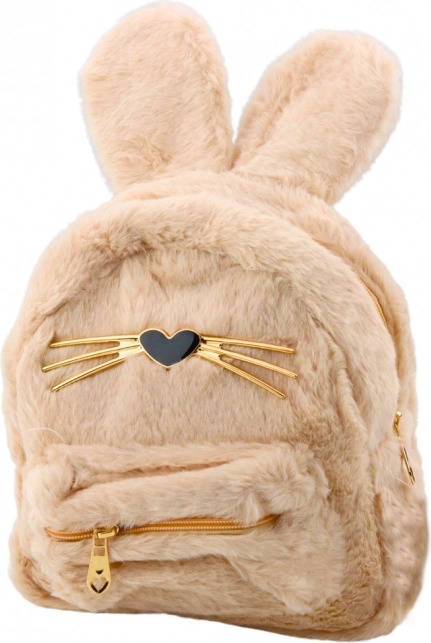 Children's Plush Backpack Beige Rabbit 3L