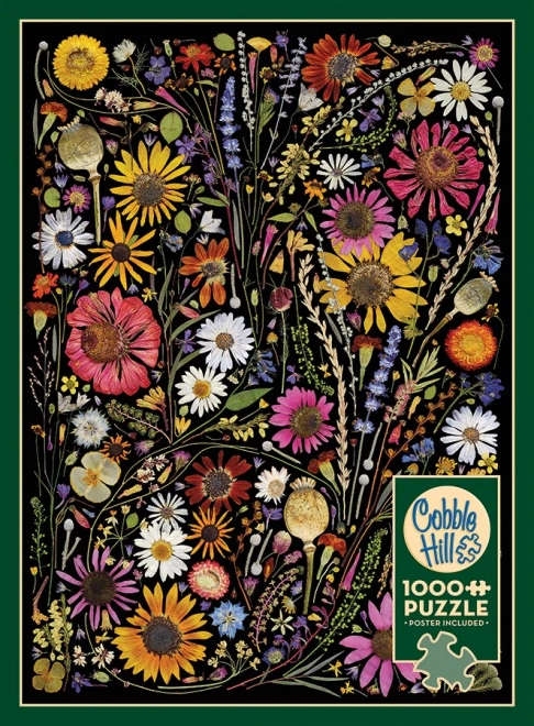 Cobble Hill Puzzel Gepresseerde Bloemen: Geluk 1000 Stukken