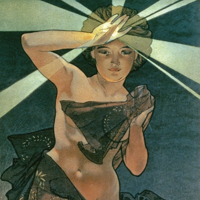 Note Calendar Alfons Mucha 2026