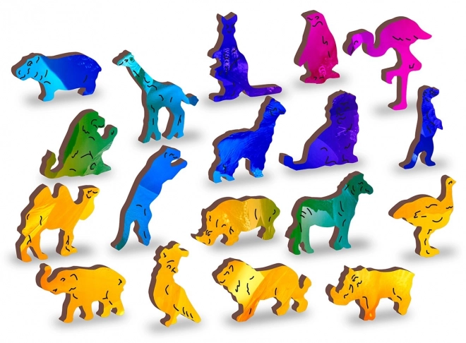 Houten puzzel Vogels paradijs 2-in-1