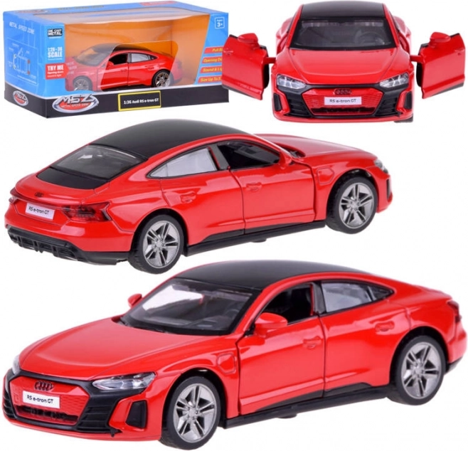 Metalen model AUDI RS e-tron GT 1:36 met licht en geluid
