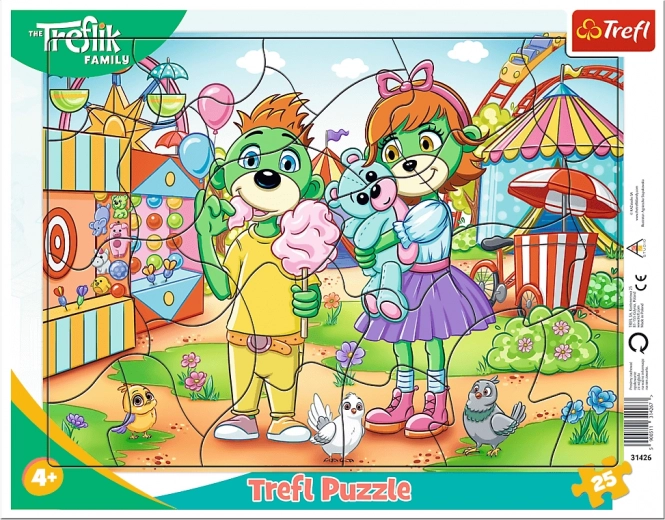 Puzzle TREFLÍCI im Vergnügungspark – 25 Teile