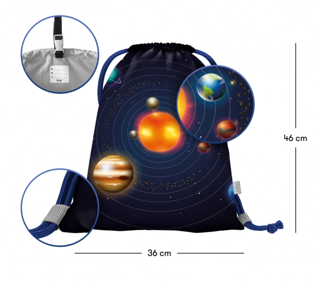 BAAGL Schooltas voor schoenen Planeten