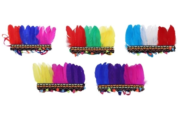 Set carnaval - Indiaanse hoofdband MIX