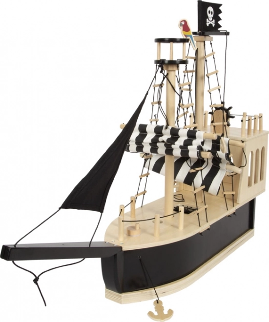 Piratenboot van hout voor kinderen