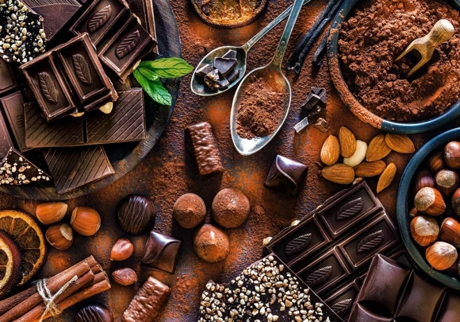 Castorland puzzel Chocoladelekkernijen 500 stukjes
