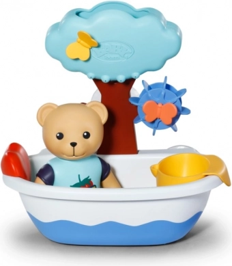 Baignoire pour le bain avec ourson Teddy et roue à eau