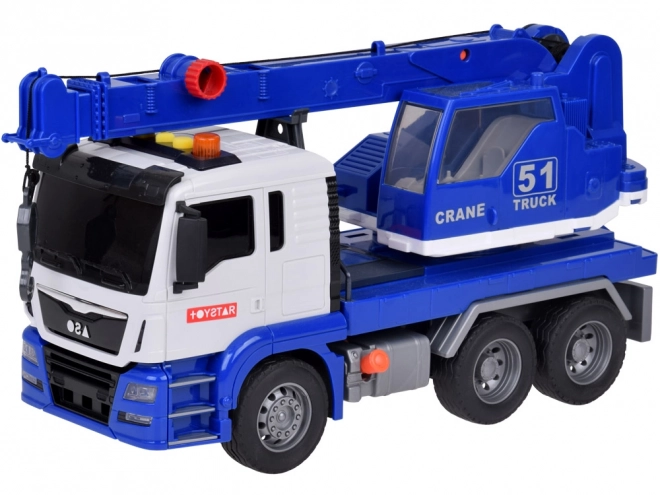 Rotating Construction Crane Toy with Lights and Sound