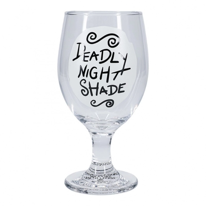 Glass with Nightmare Before Christmas Theme