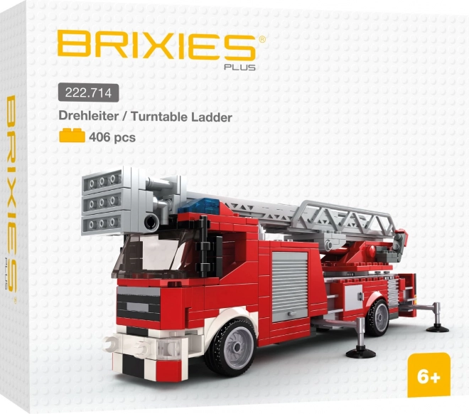 Brixies Plus brandweerwagen met draaibare ladder