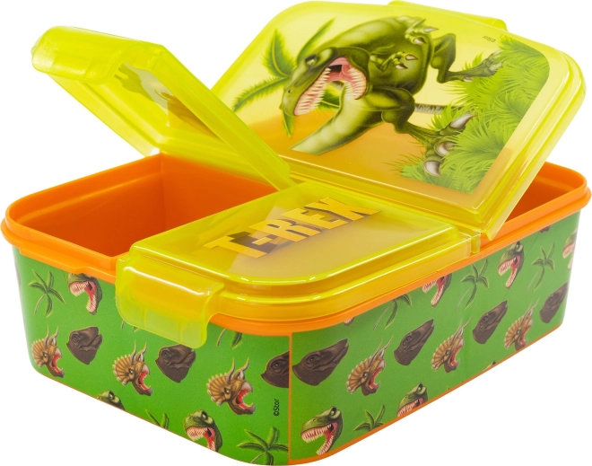 Speels design met T‑Rex