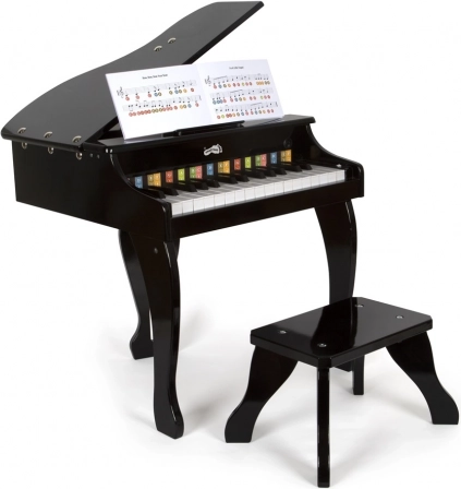 kinder vleugelpiano SMALL FOOT van hout met gekleurde toetsen