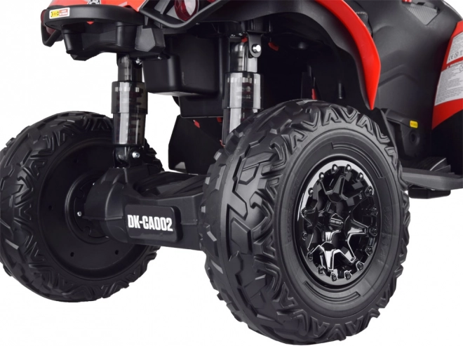 Soft EVA wheels and rear suspension