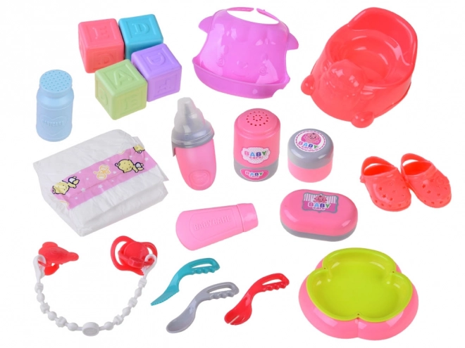Interactieve pop baby drinkt plast en praat