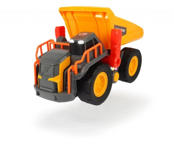 Volvo toy dump truck with lights and sounds