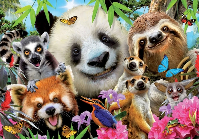 Puzzle Selfie of Black-Eyed Friends 300 Pieces