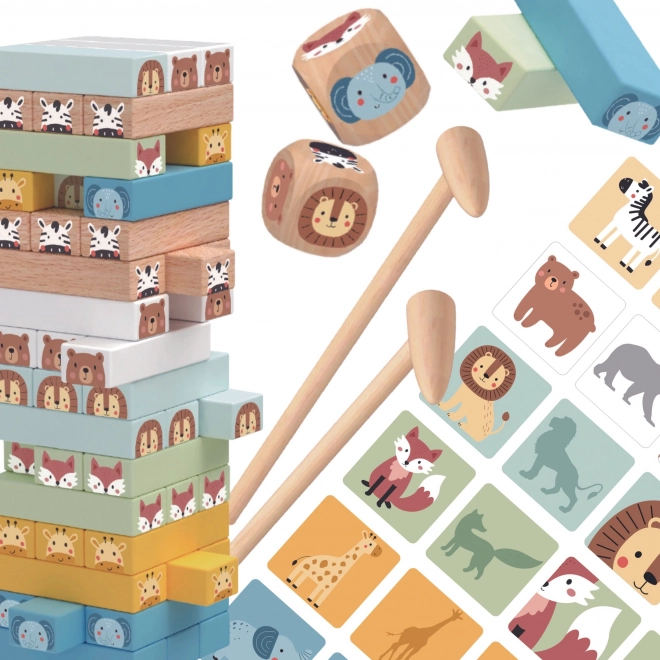 Tooky Toy Animal Stacking Game