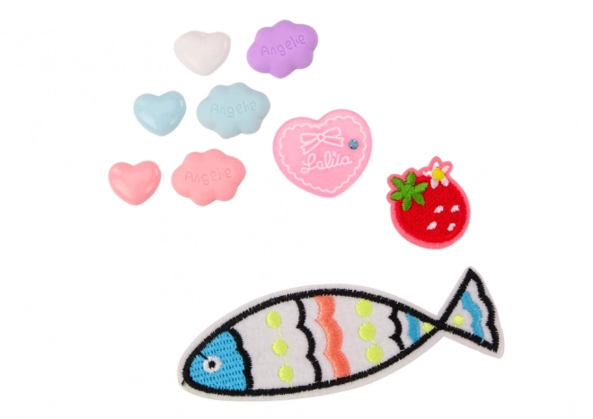 Reeks lederen accessoires Notities Lederen roze