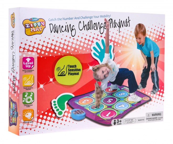 Mat "Cijfers" voor kinderen 3+ Balansspel + 5 niveaus Handen Voeten