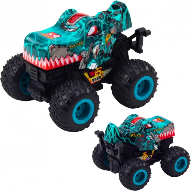 off-road auto Dino met aandrijving, lichten en geluid