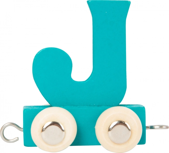 small foot houten treintje – kleurrijk alfabet letter J