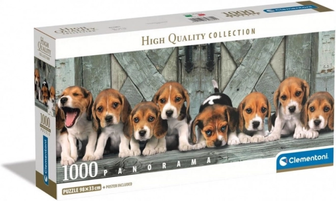 Puzzle 1000 pièces Compact Panorama Beagle