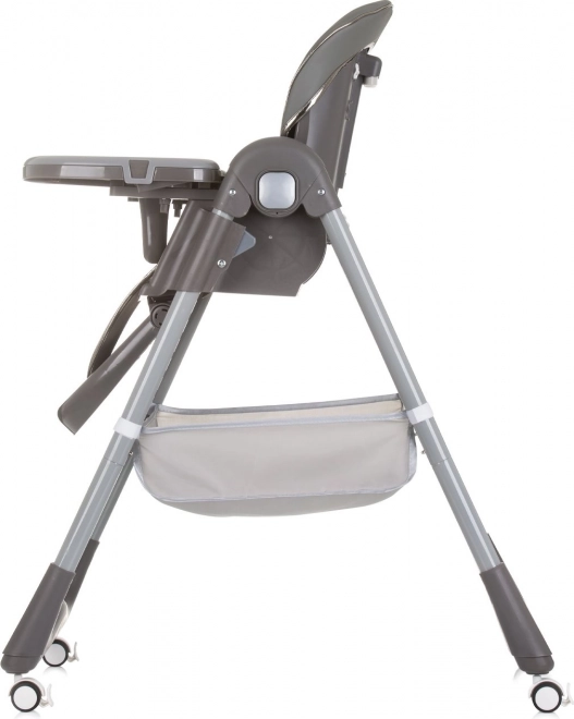 Chaise haute First Spoon de couleur grise