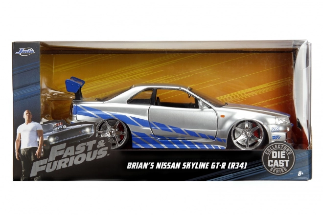 Rap en Furious auto 2002 Nissan Skyline 1:24