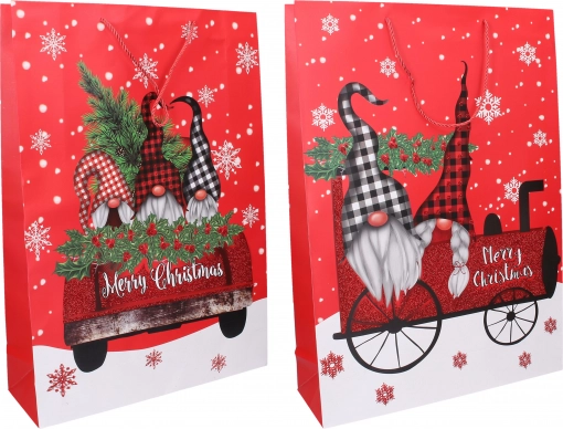 XL Christmas gift bag 40 × 56 × 13 cm, 2 designs