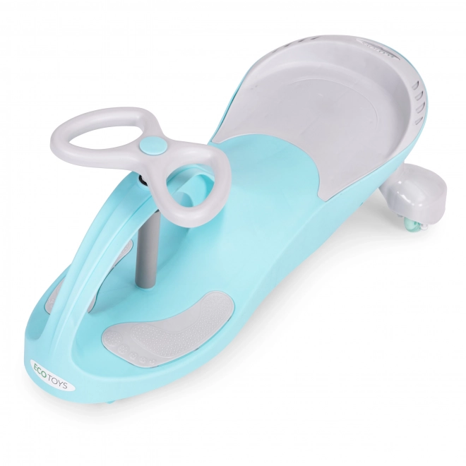 Kinderspeelgoedauto met verlichte wielen blauw Ecotoys