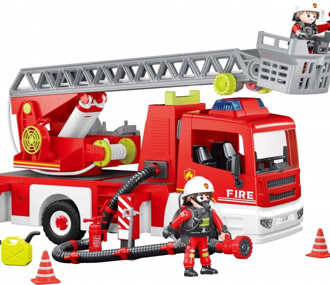 Feuerwehrauto mit ausziehbarer Leiter Bausatz