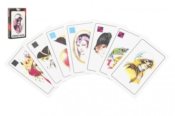 Zwarte Piet gezelschapsspel kaarten in kartonnen doosje 6x9cm