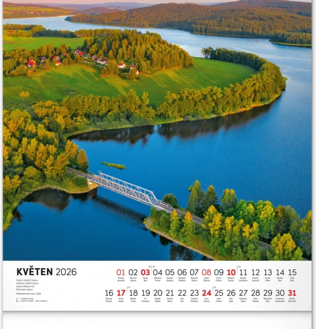 Calendrier mural Royaume des eaux 2026