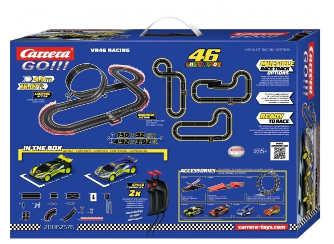Carrera GO!!! Racebaan 46 The Doctor VR46 Racing