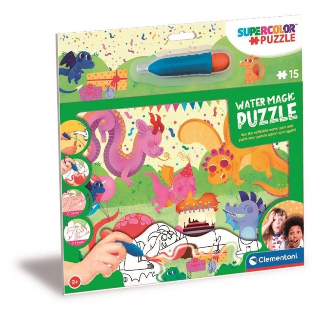 Magische puzzel Water Magic: Draken 15 stukjes
