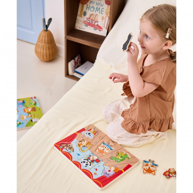 Puzzle VIGA animaux jouant