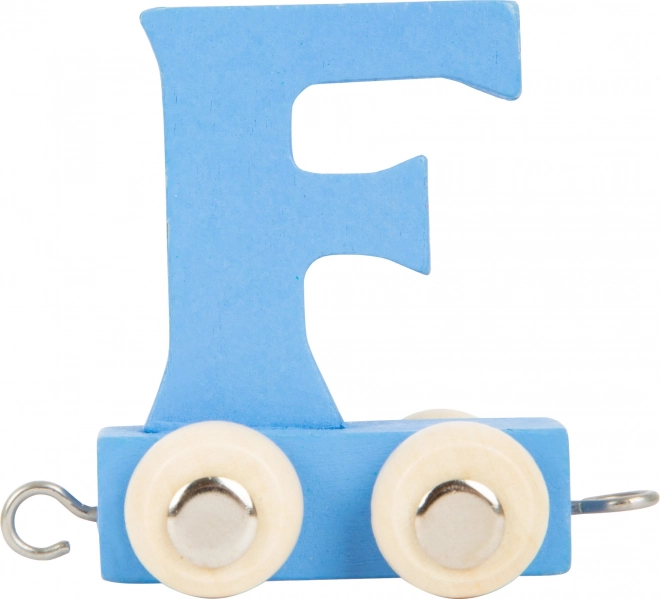 petit train en bois alphabet – lettre F