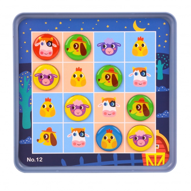 Tooky Toy Sudoku Spiel für Kinder - Bauernhof Edition